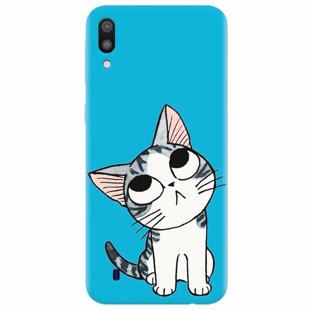 Husa silicon pentru Samsung Galaxy M10, Cat Lovely Cartoon