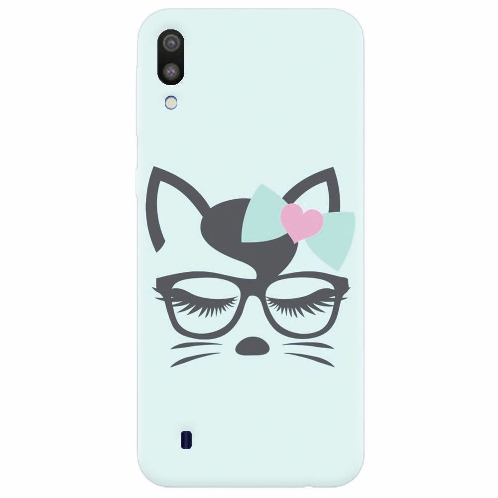 Husa silicon pentru Samsung Galaxy M10, Angel Cat