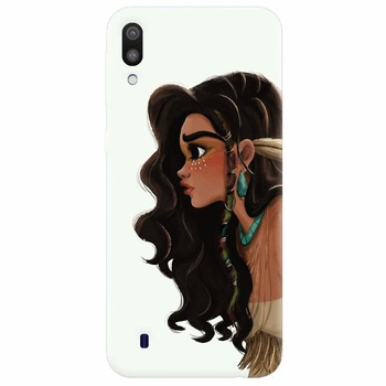 Husa silicon pentru Samsung Galaxy M10, Indian Girl Husa silicon pentru Samsung Galaxy M10, Indian Girl