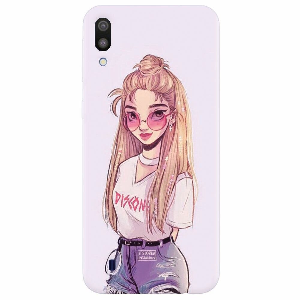 Husa silicon pentru Samsung Galaxy M10, Girl Look
