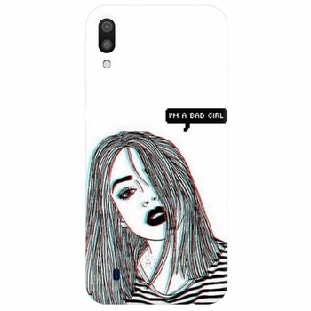 Husa silicon pentru Samsung Galaxy M10, Im A Bad Girl Husa silicon pentru Samsung Galaxy M10, Im A Bad Girl