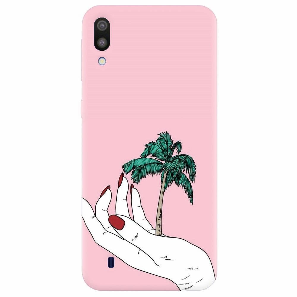 Husa silicon pentru Samsung Galaxy M10, Palm Tree