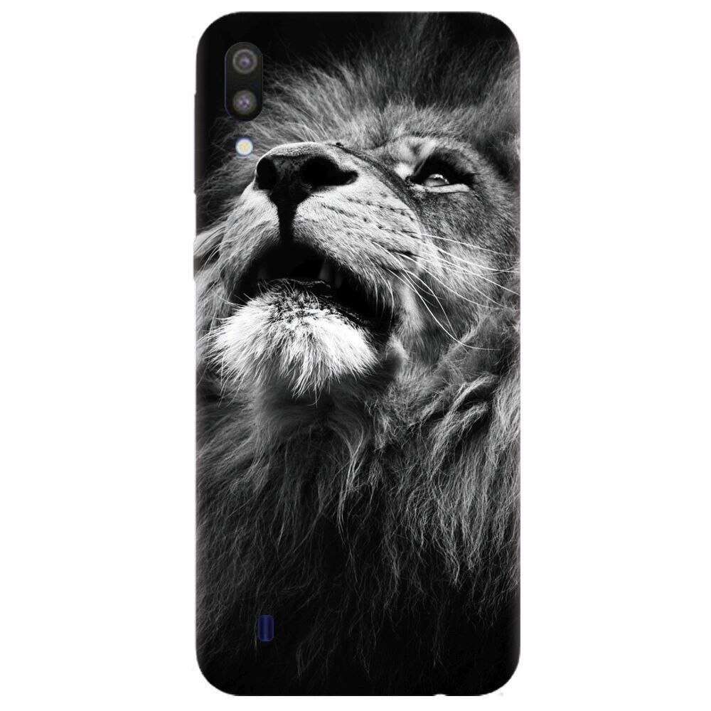 Husa silicon pentru Samsung Galaxy M10, Majestic Lion Portrait