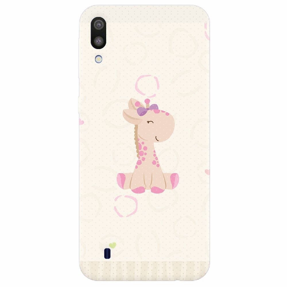 Husa silicon pentru Samsung Galaxy M10, Giraffe Cute