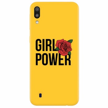 Husa silicon pentru Samsung Galaxy M10, Girl Power Husa silicon pentru Samsung Galaxy M10, Girl Power