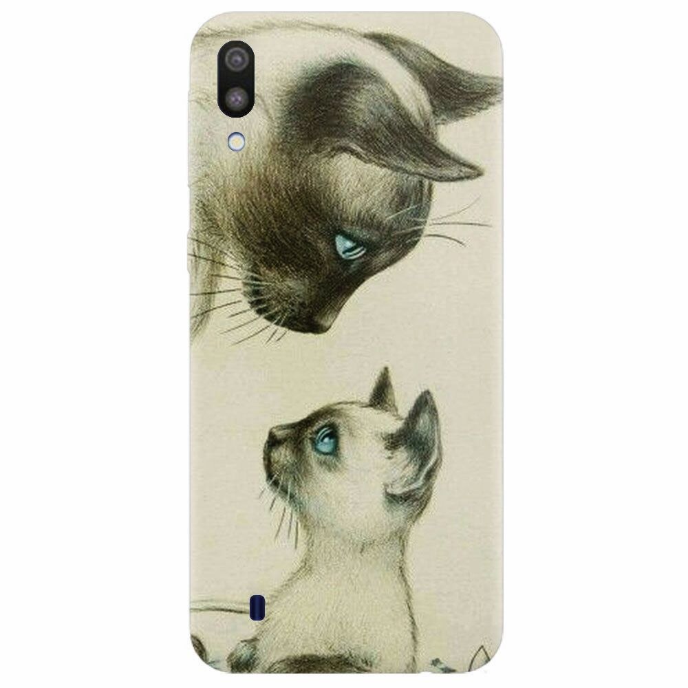 Husa silicon pentru Samsung Galaxy M10, Little Cat