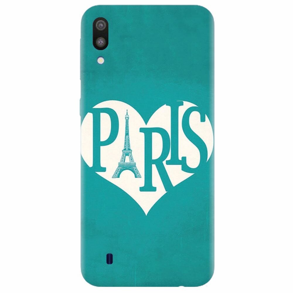 Husa silicon pentru Samsung Galaxy M10, I Love Paris