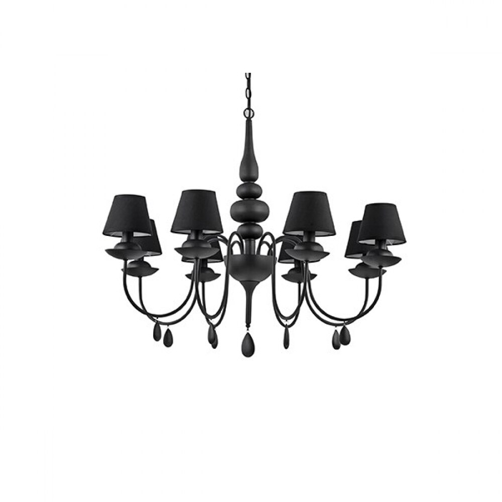 Lustra Blanche SP8,IDEAL LUX,metal,PVC ,negru