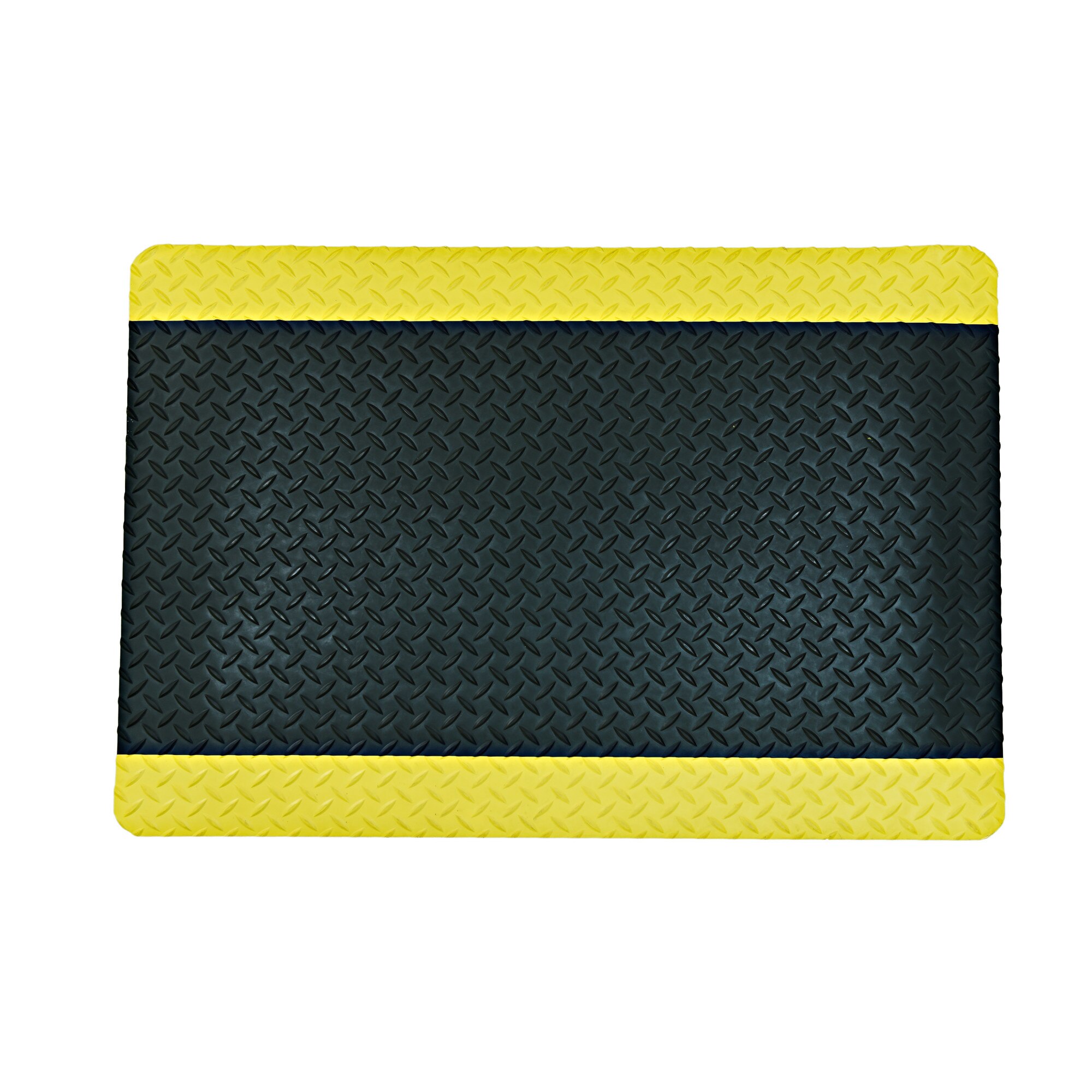 Covor anti-oboseala CUSHION TRAX, 60 x 91 cm, Negru/ Galben