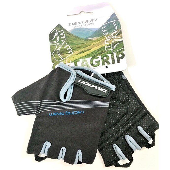 Manusi Ciclism Devron 8542 Racing Team - L, Negru-Gri