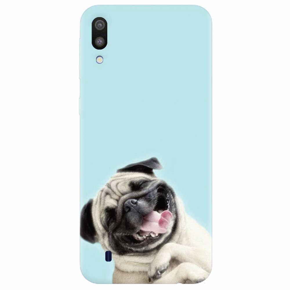 Husa silicon pentru Samsung Galaxy M10, Happy Dog