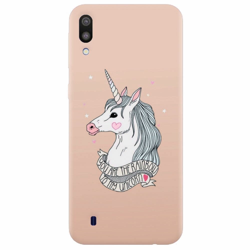 Husa silicon pentru Samsung Galaxy M10, Cute Rose Gold