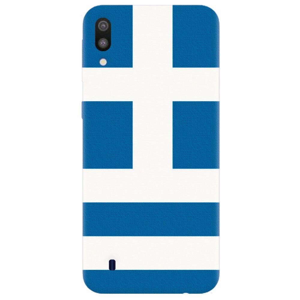 Husa silicon pentru Samsung Galaxy M10, Greece Flag