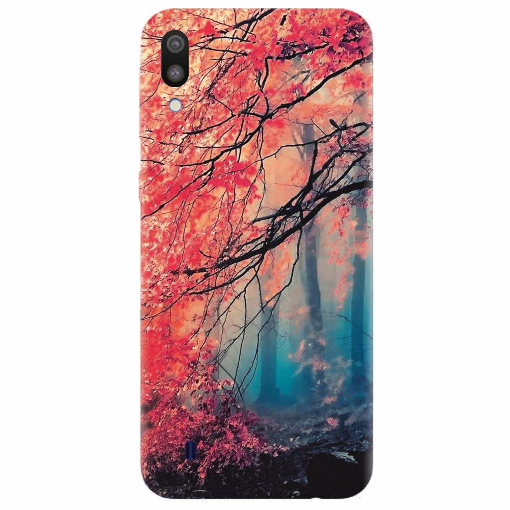 Husa silicon pentru Samsung Galaxy M10, Morning Fog Inest Nature