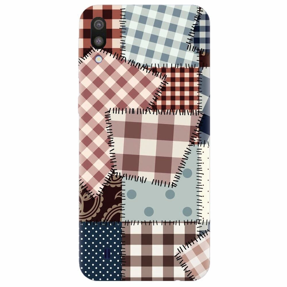 Husa silicon pentru Samsung Galaxy M10, Patchwork Vector
