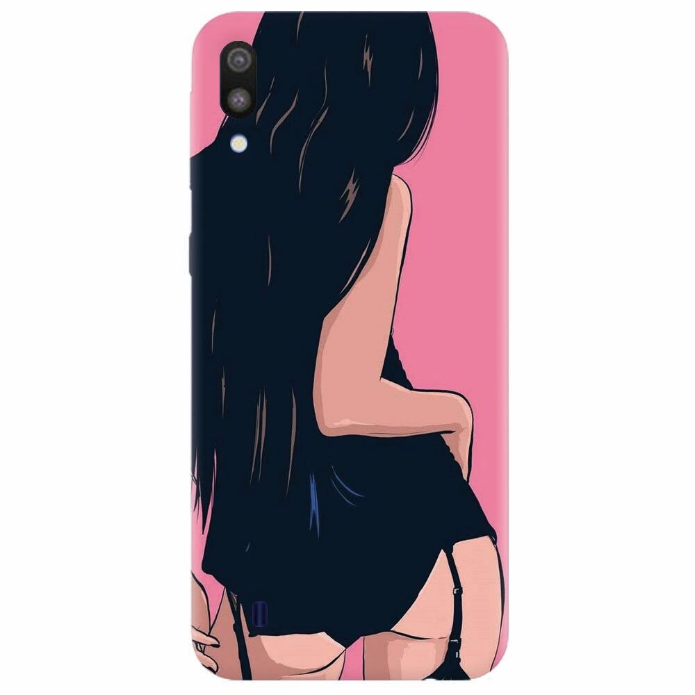 Husa silicon pentru Samsung Galaxy M10, Girl With Long Hair