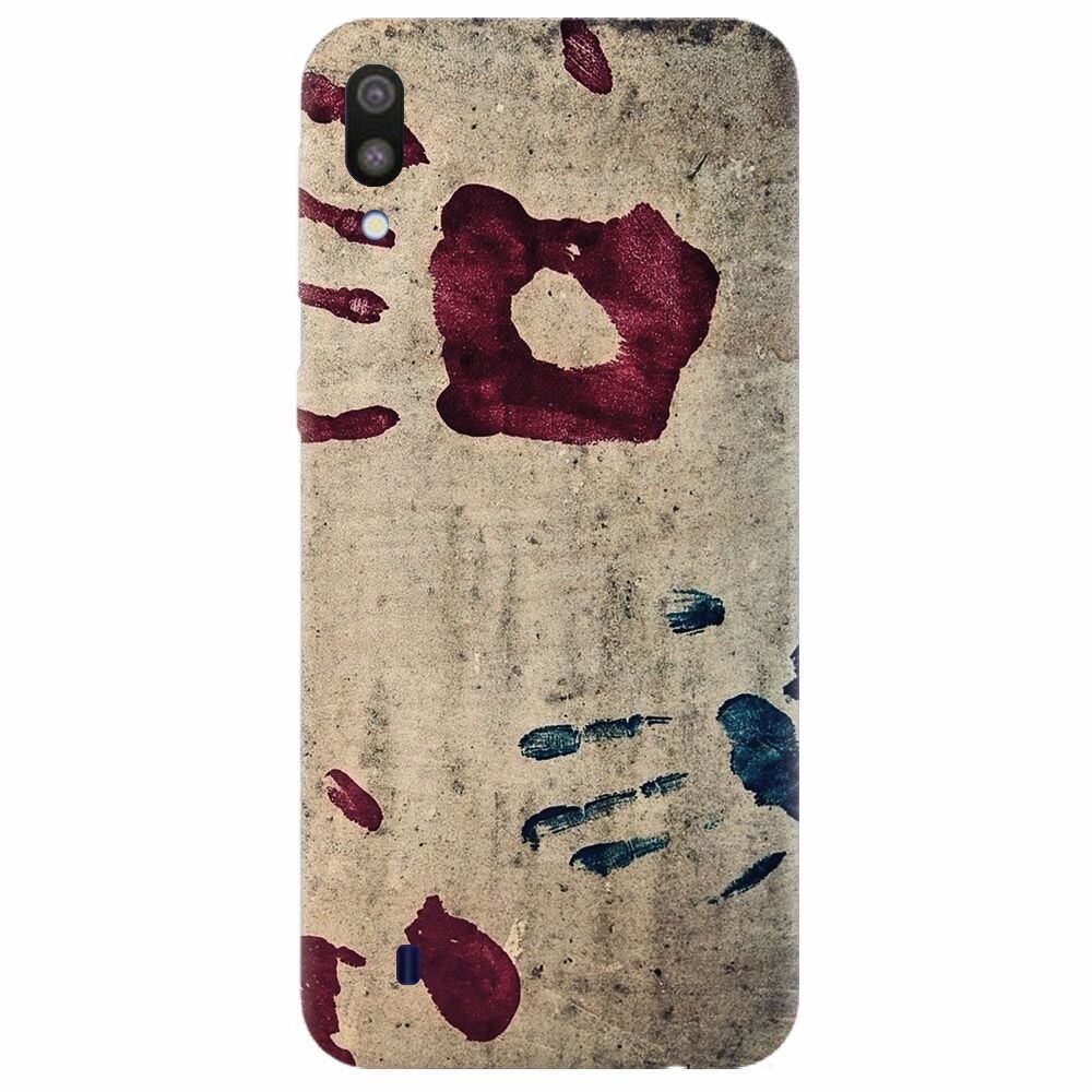 Husa silicon pentru Samsung Galaxy M10, Handprints