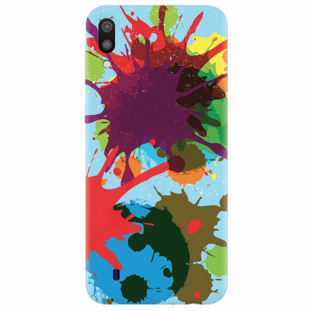 Husa silicon pentru Samsung Galaxy M10, Holi Splash