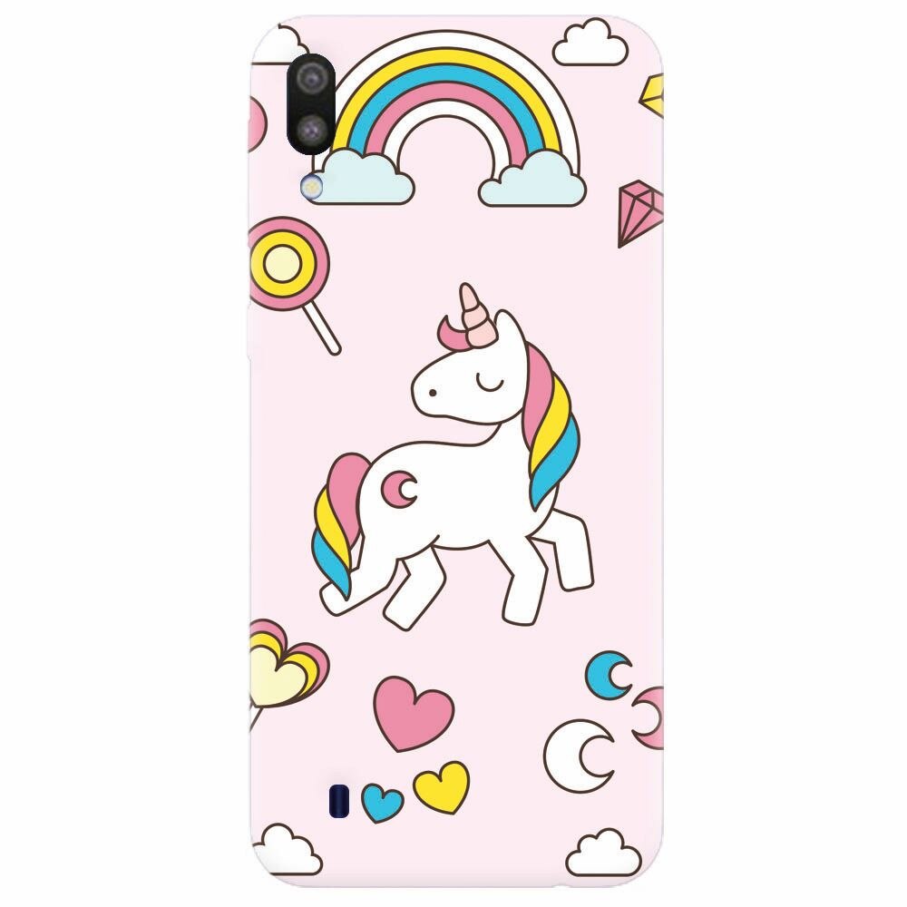 Husa silicon pentru Samsung Galaxy M10, Cute Unicorn