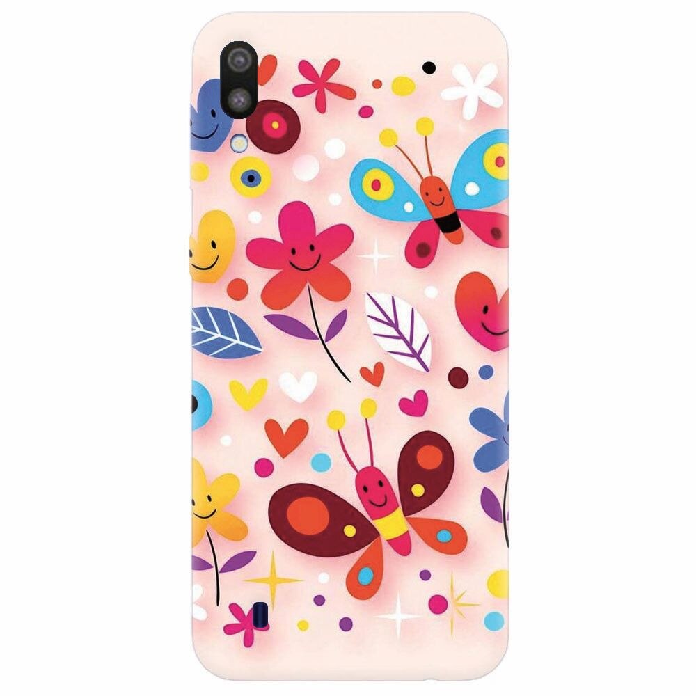 Husa silicon pentru Samsung Galaxy M10, Butterfly 102