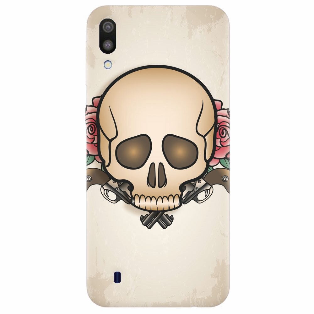 Husa silicon pentru Samsung Galaxy M10, Skulls And Roses