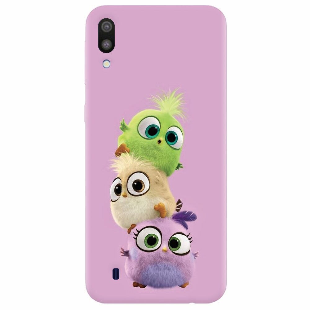 Husa silicon pentru Samsung Galaxy M10, Baby Birds