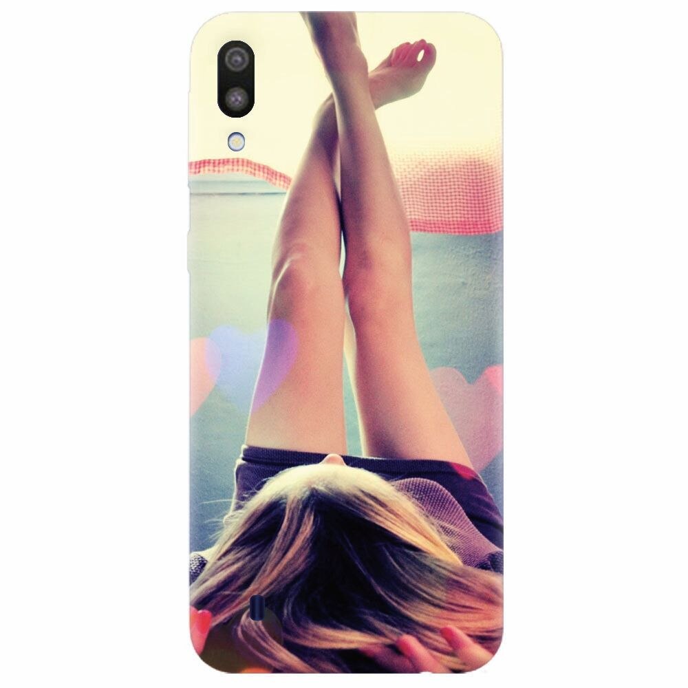 Husa silicon pentru Samsung Galaxy M10, Relax Girl