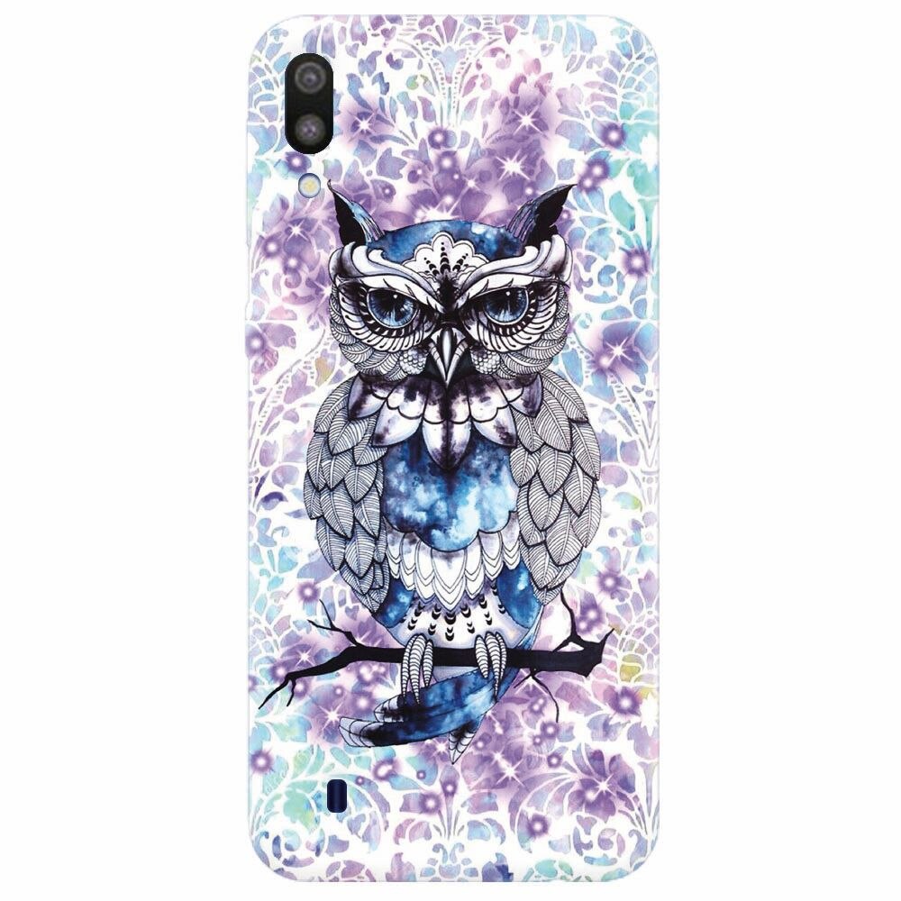 Husa silicon pentru Samsung Galaxy M10, Abstract Owl