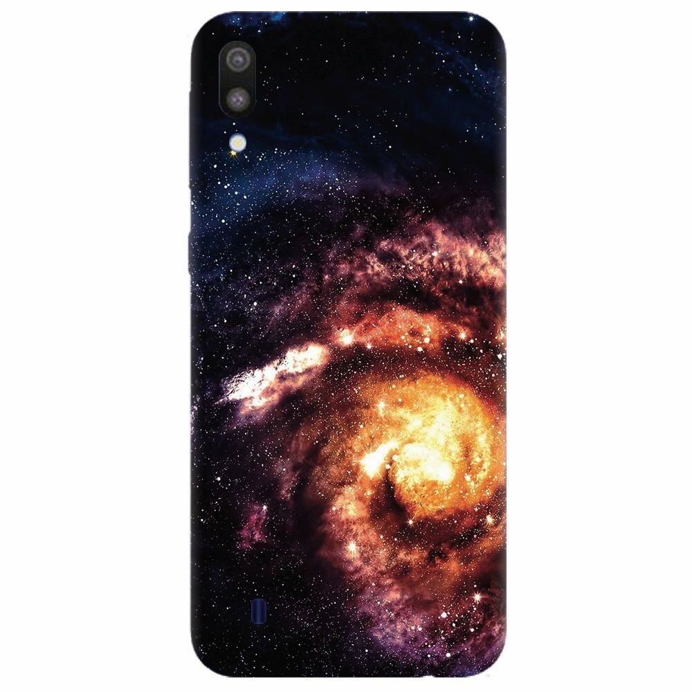 Husa silicon pentru Samsung Galaxy M10, Spiral Galaxy Illustration