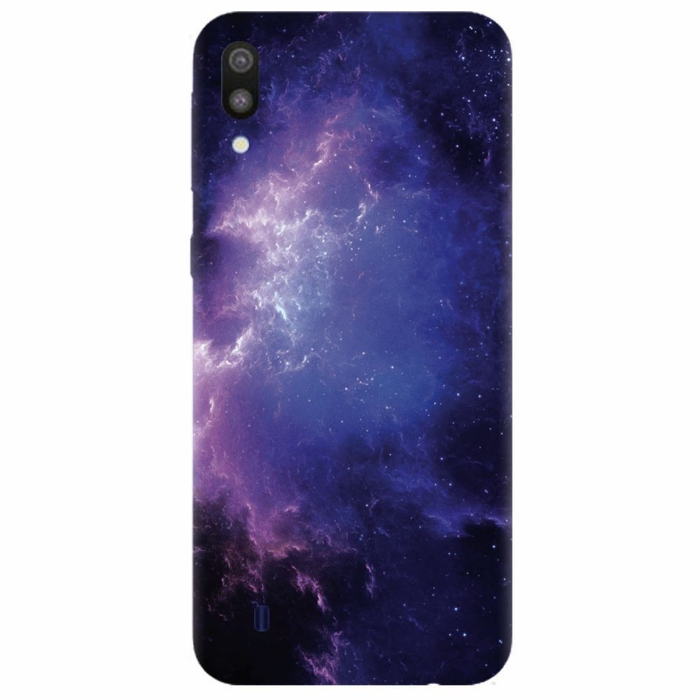 Husa silicon pentru Samsung Galaxy M10, Purple Space Nebula