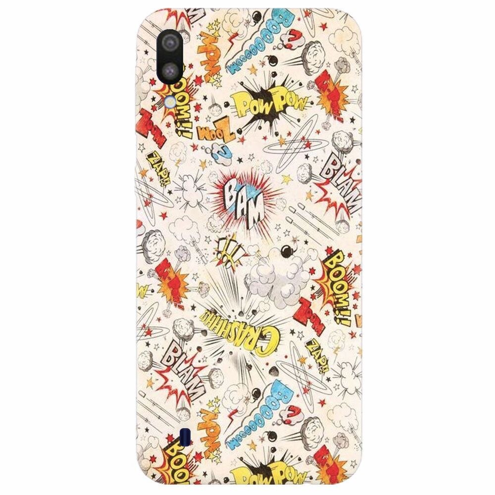 Husa silicon pentru Samsung Galaxy M10, Vintage Comic