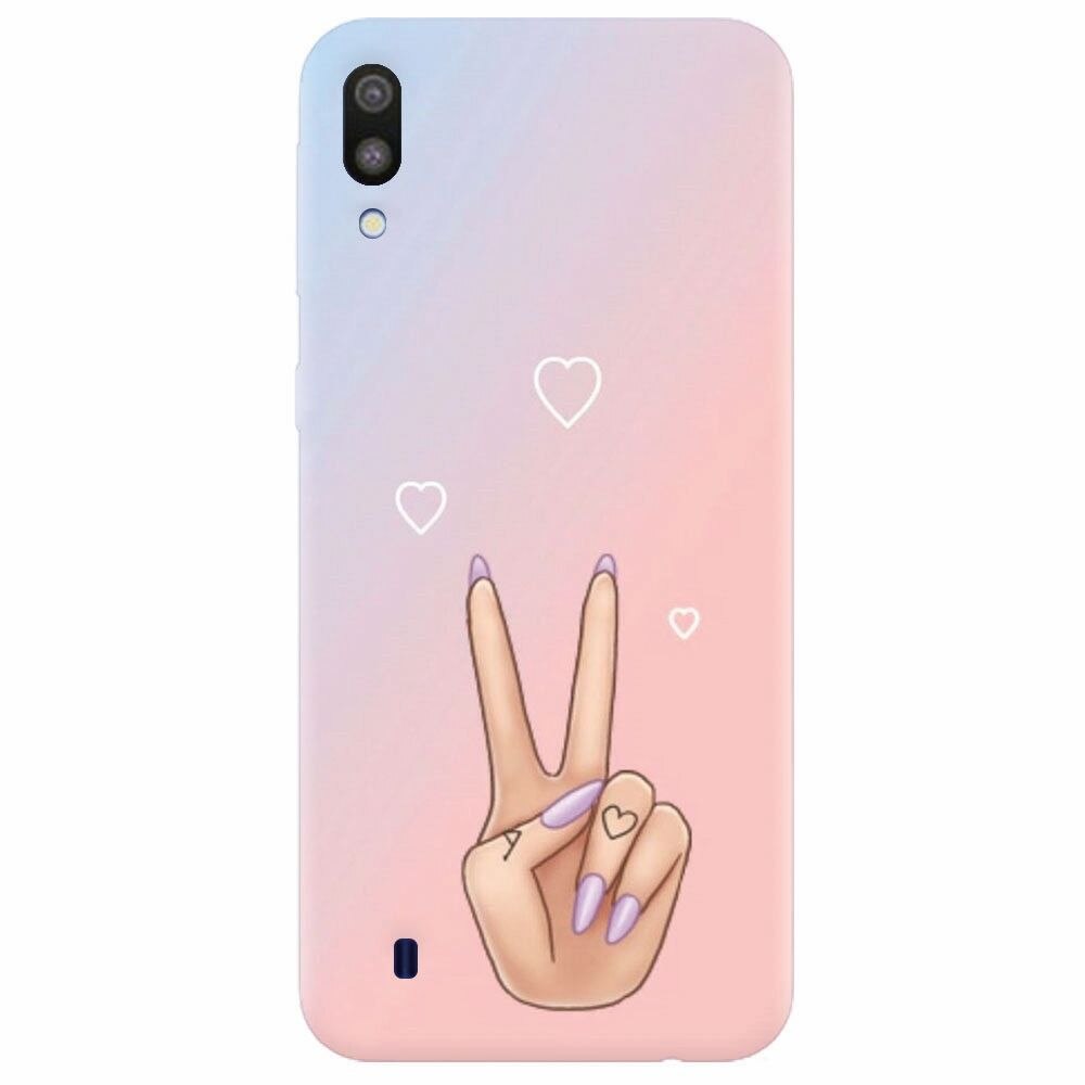 Husa silicon pentru Samsung Galaxy M10, Victory Love