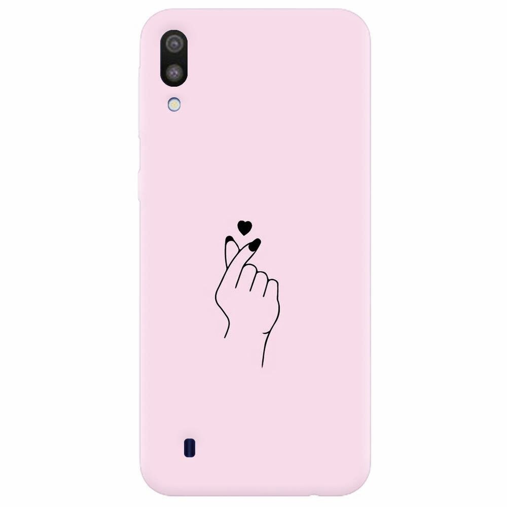 Husa silicon pentru Samsung Galaxy M10, Simple Love