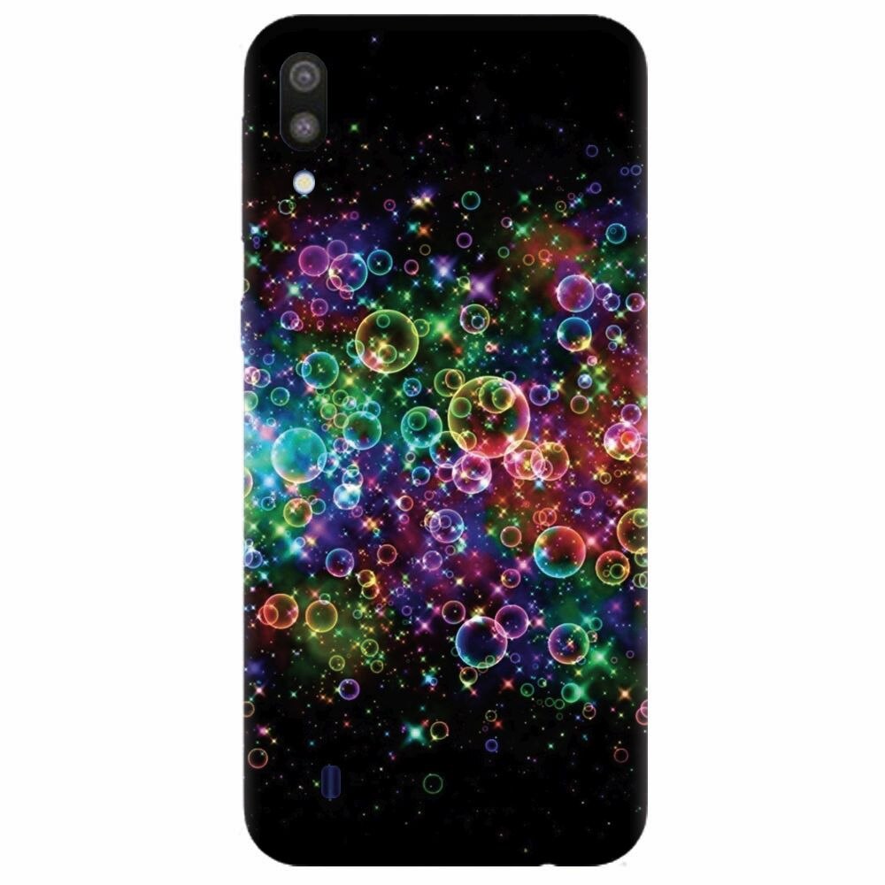 Husa silicon pentru Samsung Galaxy M10, Rainbow Colored Soap Bubbles