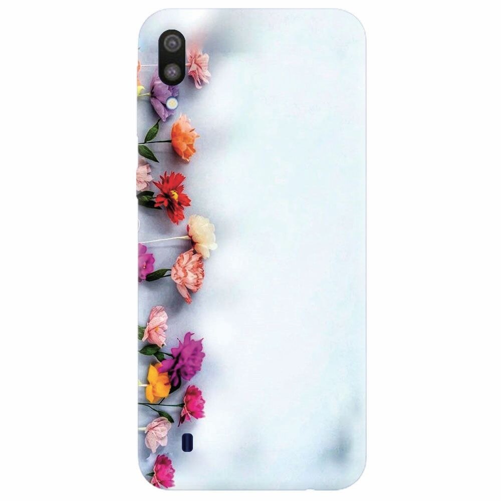 Husa silicon pentru Samsung Galaxy M10, Flowers