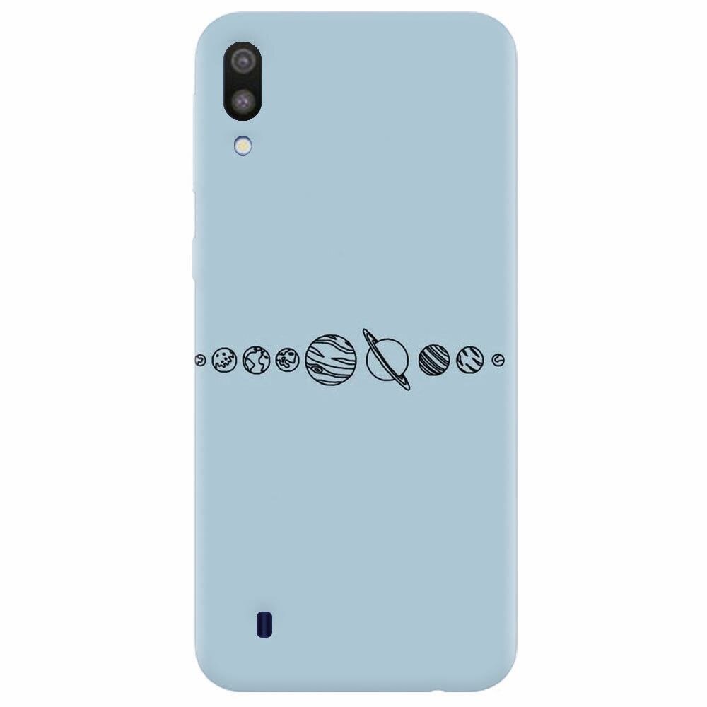 Husa silicon pentru Samsung Galaxy M10, Planets