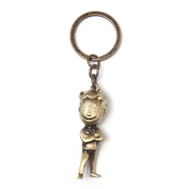Breloc Fallout - Golden Vault Boy 3D Metal Keychain, Bioworld