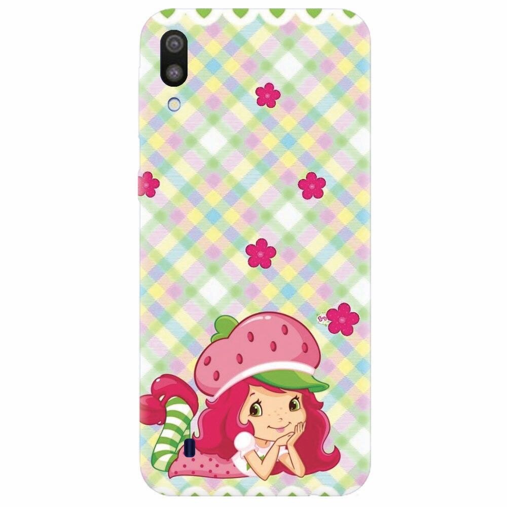 Husa silicon pentru Samsung Galaxy M10, Strawberry Girl