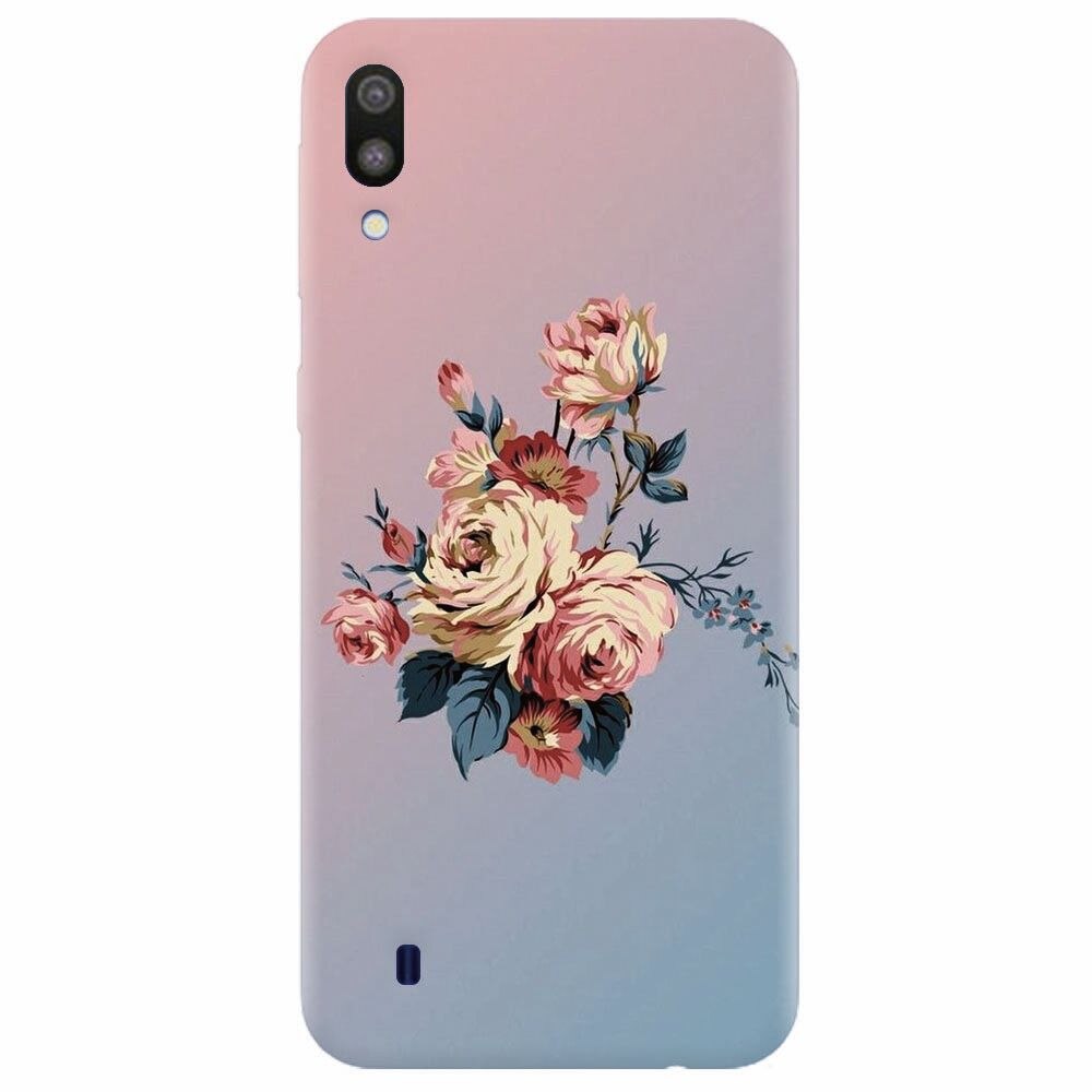 Husa silicon pentru Samsung Galaxy M10, Roses