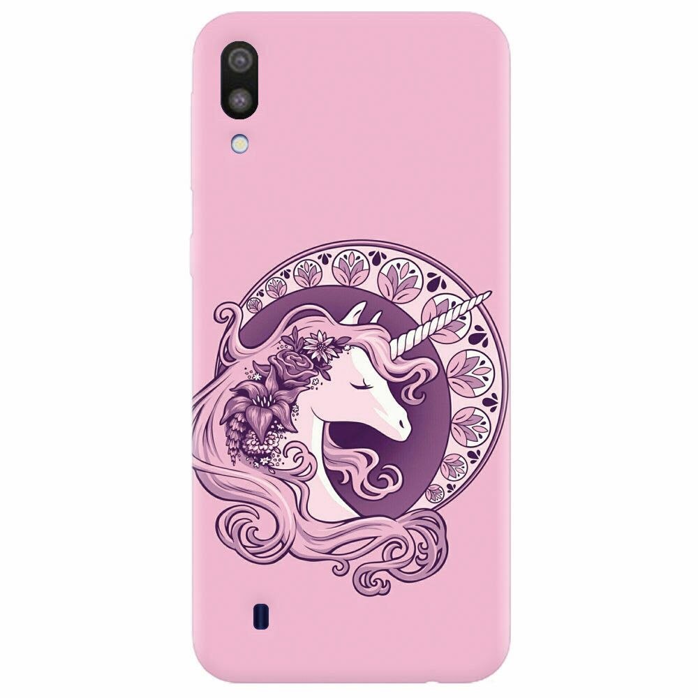 Husa silicon pentru Samsung Galaxy M10, Purple Unicorn