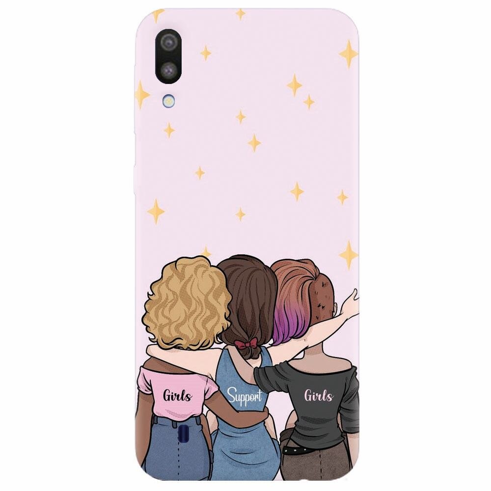 Husa silicon pentru Samsung Galaxy M10, Girls Support Girls