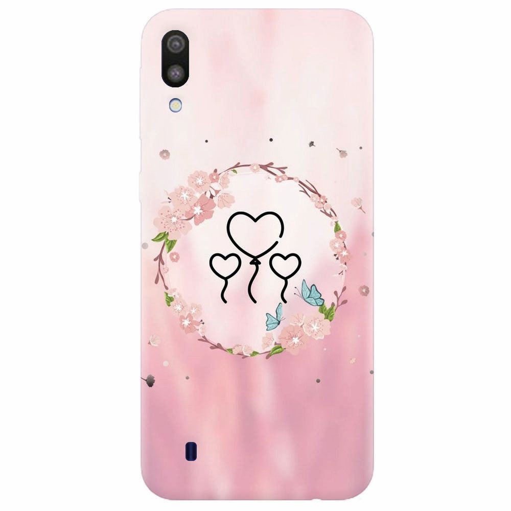 Husa silicon pentru Samsung Galaxy M10, Heart Baloons