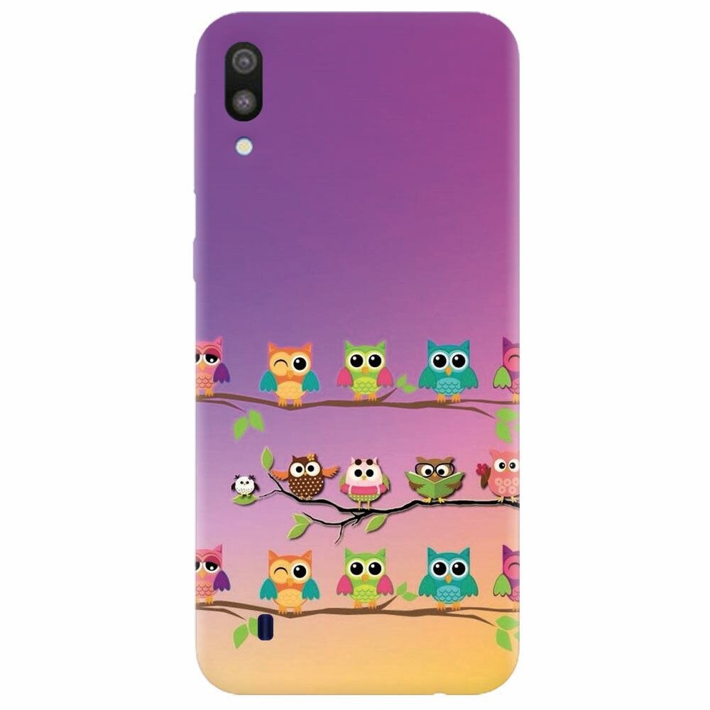 Husa silicon pentru Samsung Galaxy M10, Owls
