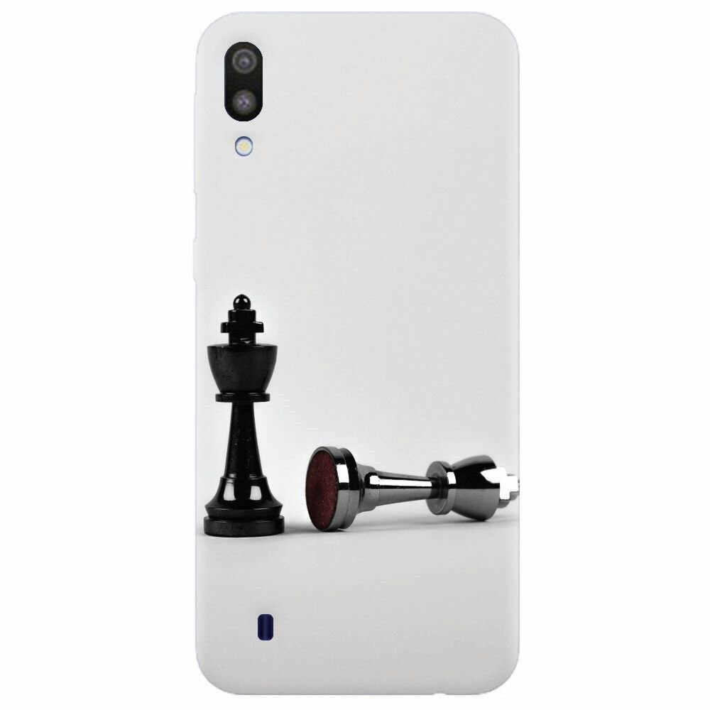 Husa silicon pentru Samsung Galaxy M10, Chess