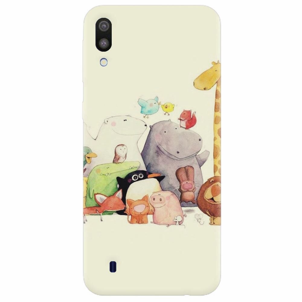 Husa silicon pentru Samsung Galaxy M10, Cute Cartoon Animals
