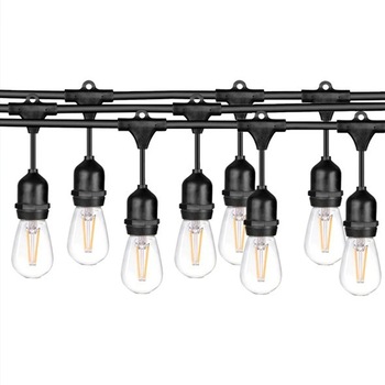 Ghirlanda luminoasa cu Pendul 10 m. cu 10 becuri S14 2W LED E27 interconectabila Ghirlanda luminoasa cu Pendul 10 m. cu 10 becuri S14 2W LED E27 interconectabila