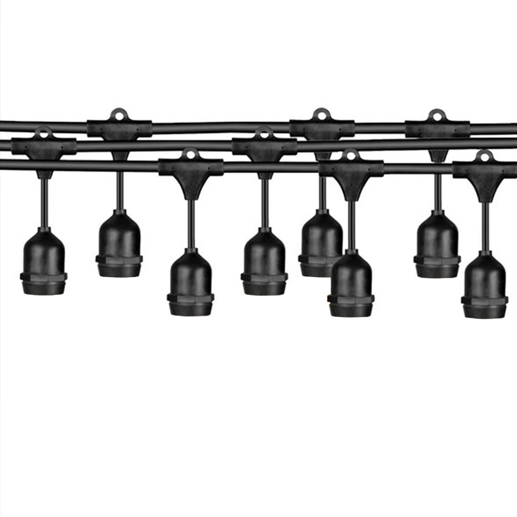 Cablu Ghirlanda luminoasa cu pendul 10 m. cu 10 fasunguri E27 interconectabila