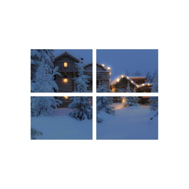 Set tablouri Multicanvas 4 piese 100x70 cm, peisaj 131