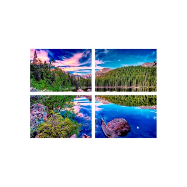 Set tablouri Multicanvas 4 piese 60x40 cm, peisaj 115