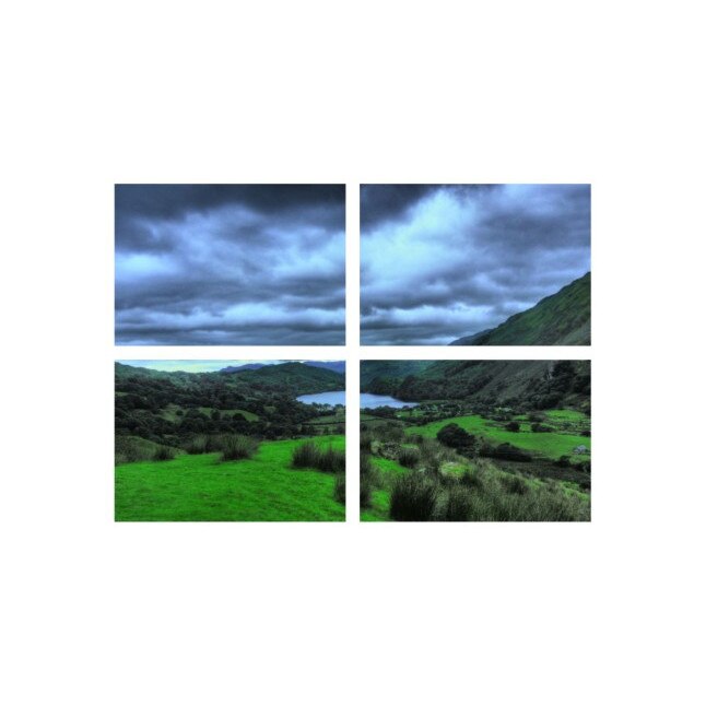 Set tablouri Multicanvas 4 piese 100x70 cm, peisaj 88